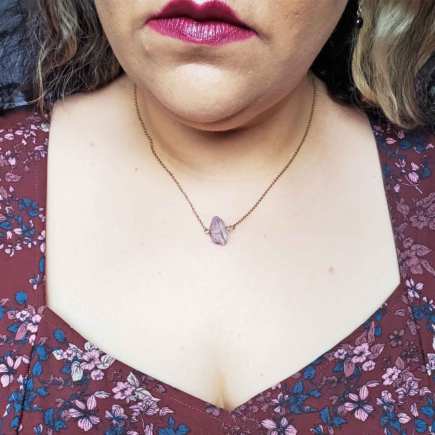 Angel Aura Amethyst Necklace – Crown Light & Celestial Peace
