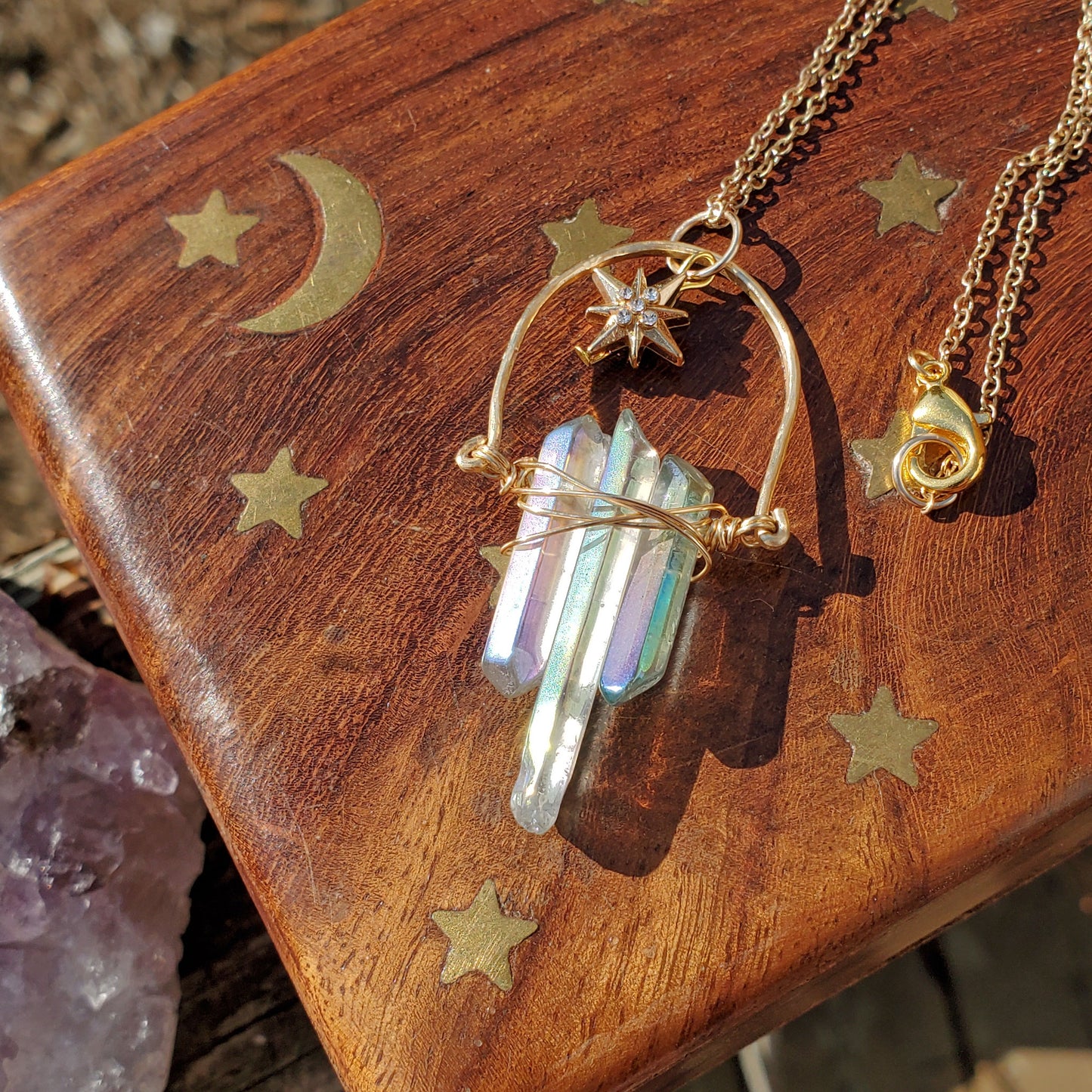 Ab Luster Quartz with North Star