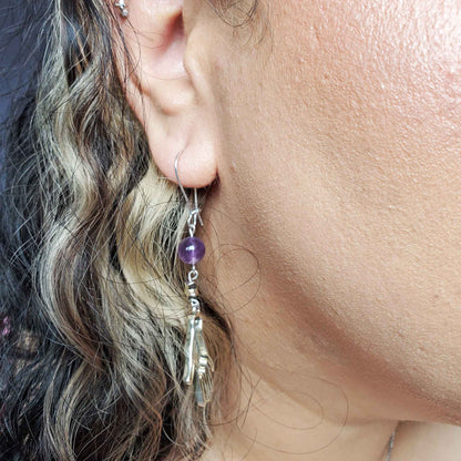 Amethyst Night Court Earrings – Inspired by Rhysand, Power & Protection