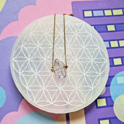 Angel Aura Amethyst Necklace – Crown Light & Celestial Peace