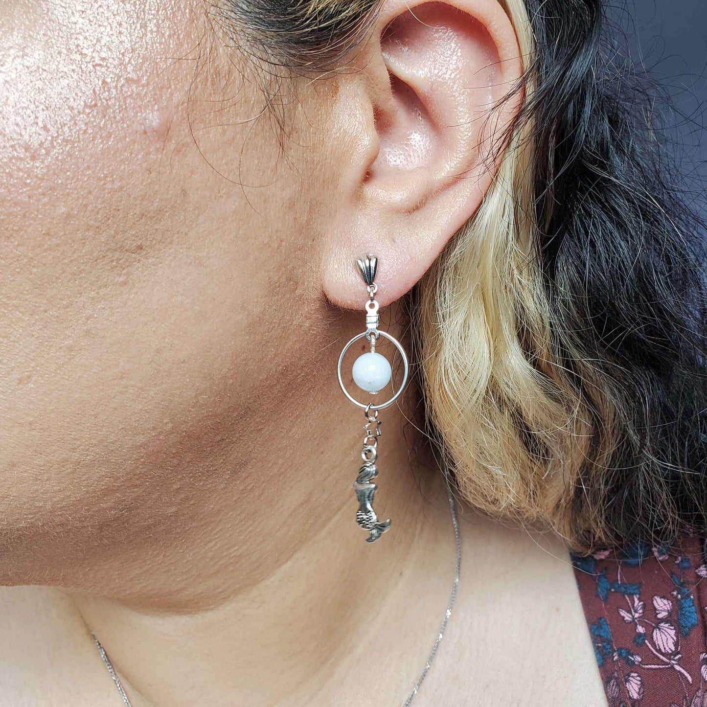 Aquamarine Mermaid Earrings – Calming Waters, Feminine Power, Ocean Blessings