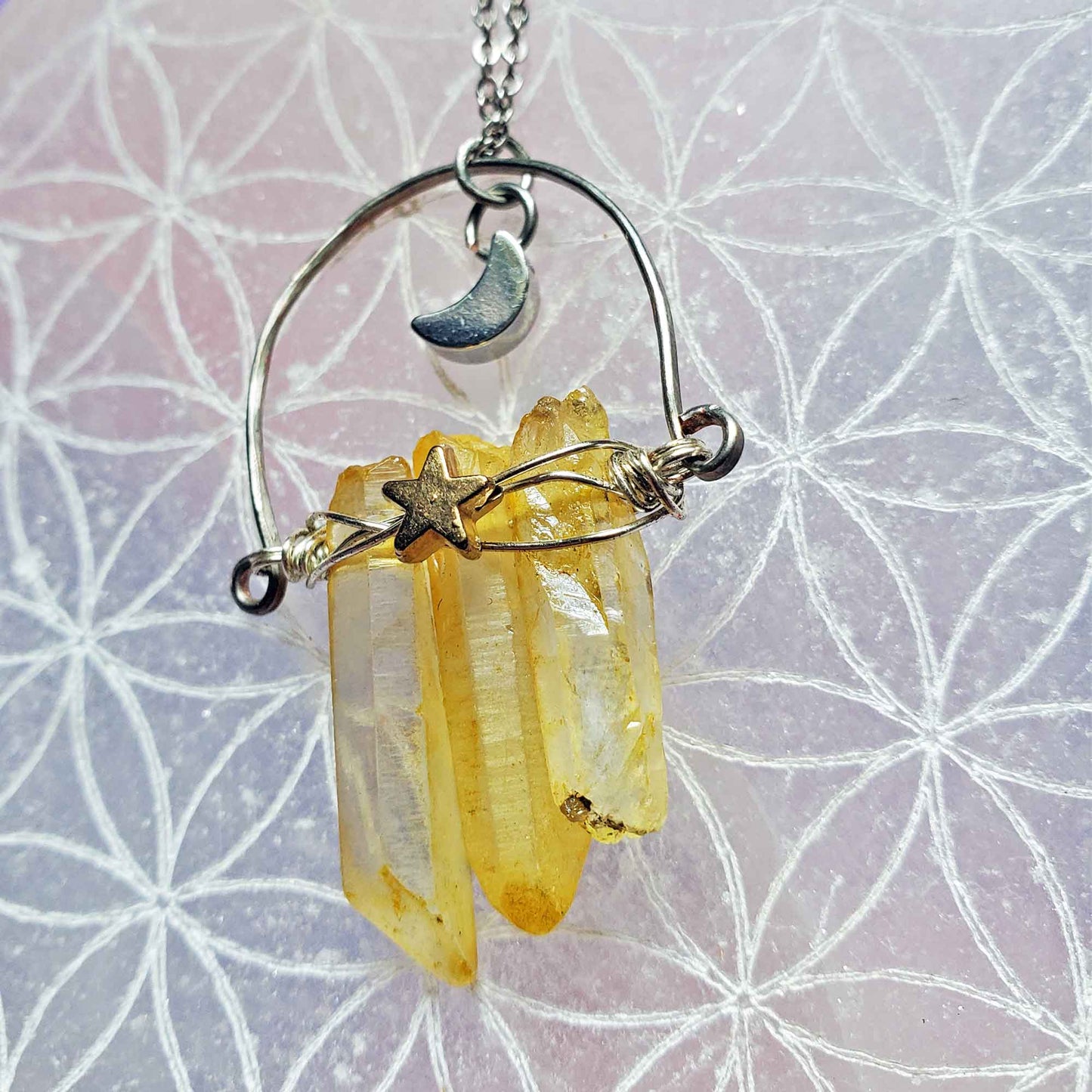 Citrine Point Necklace – Abundance, Joy & Moon-Blessed Confidence
