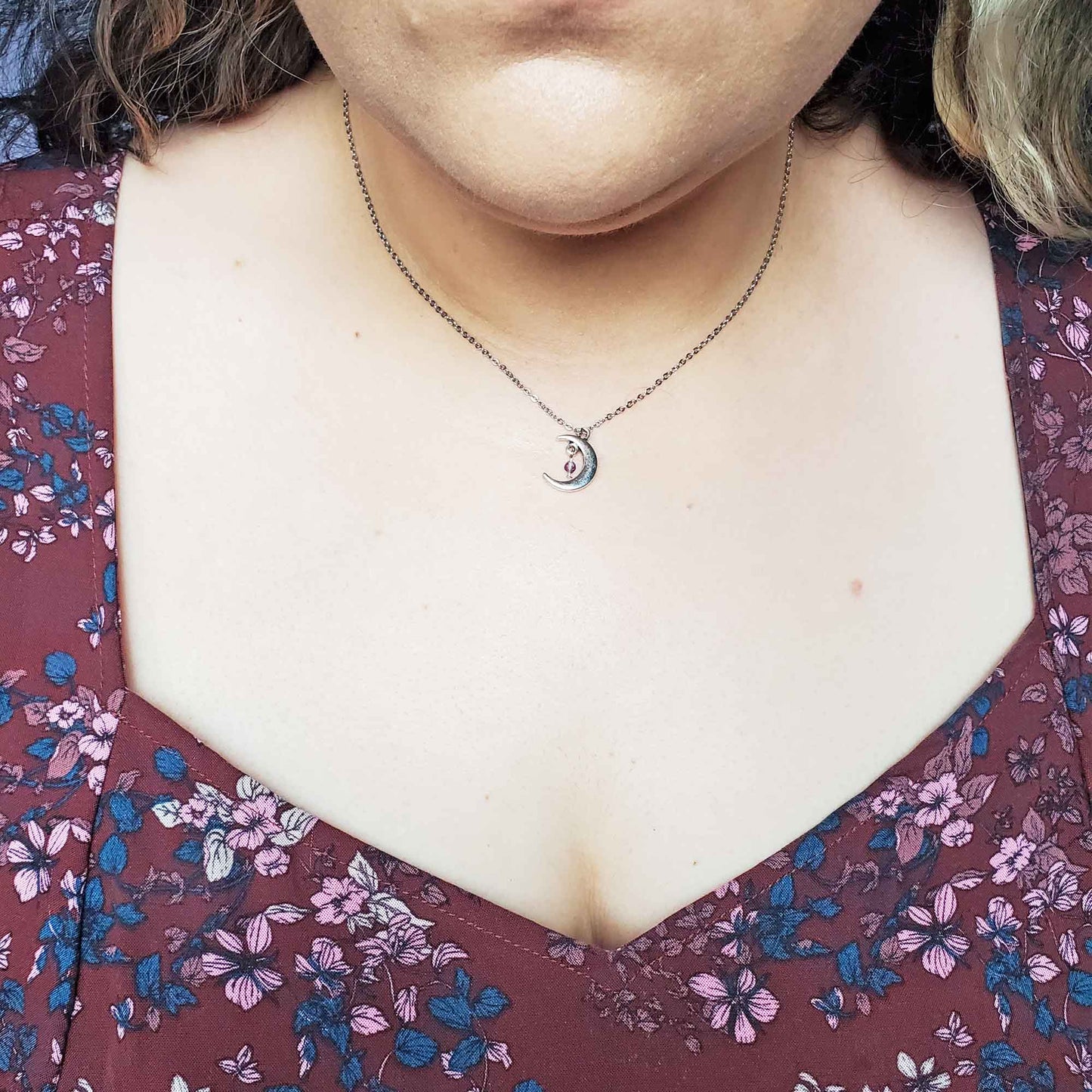 Fluorite Crescent Necklace – Focus, Flow & Third Eye Light