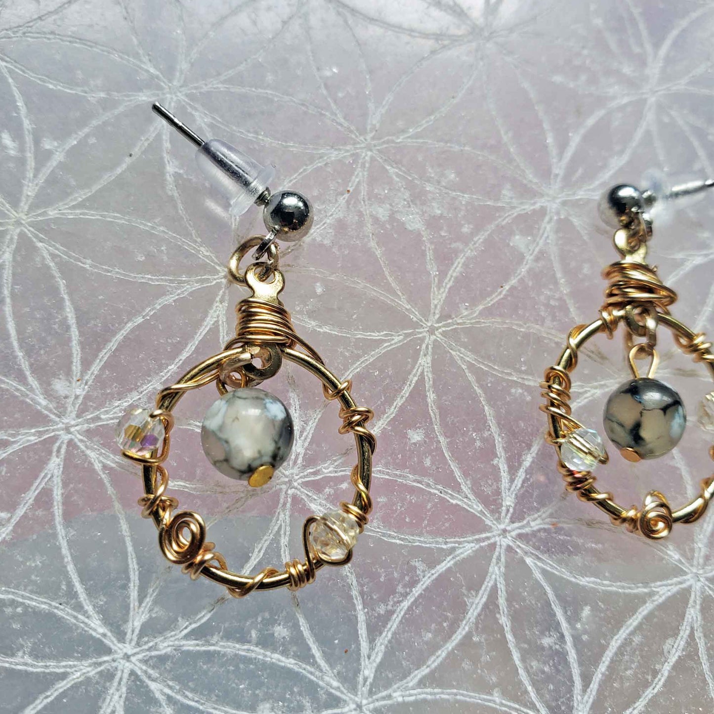 Fire Agate Spiral Earrings – Courage, Creativity & Sacred Flame