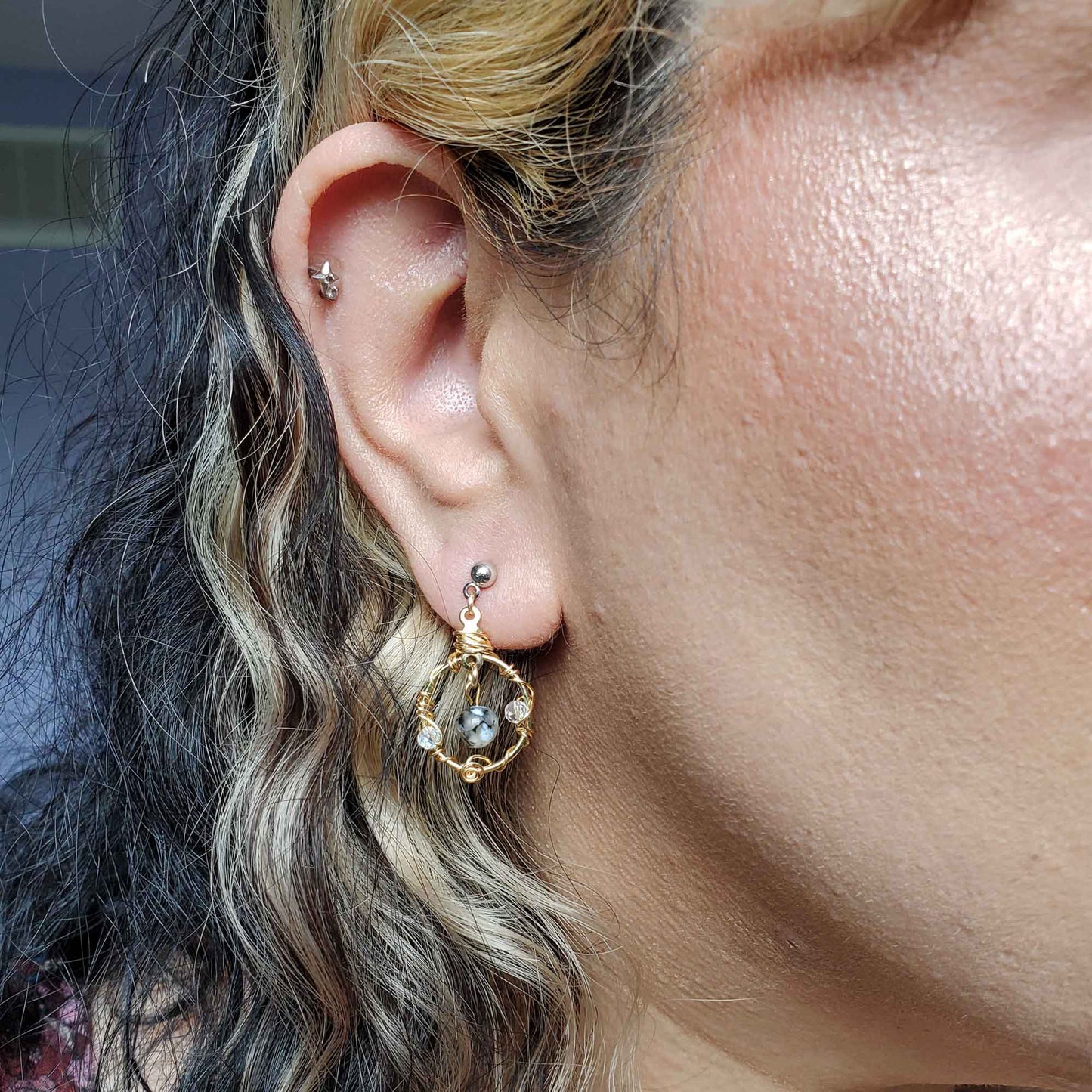 Fire Agate Spiral Earrings – Courage, Creativity & Sacred Flame
