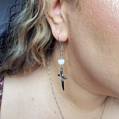 Moonstone Star Earrings – Divine Feminine, Intuition & Cosmic Light